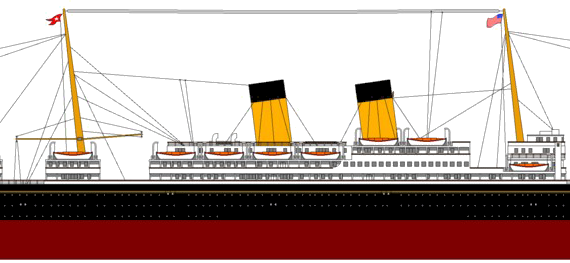 Корабль SS Adriatic [Ocean Liner] (1907) - чертежи, габариты, рисунки